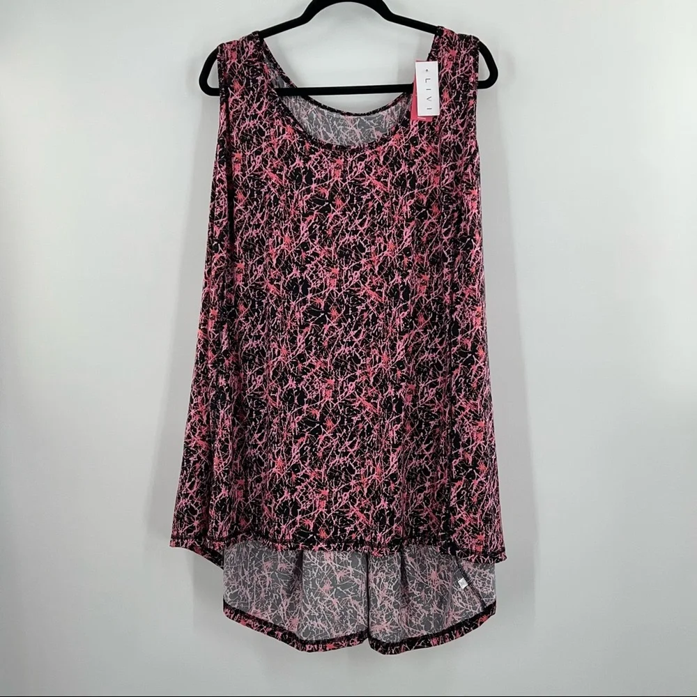 Livi Active Lane Bryant Drape Back Active Tank Top